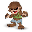 Vector: Funny Werewolf Vector Illustration Funny Werewolf Vector Illustration
