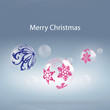 christmas bauble transparent on grey background