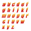 炎アルファベット小文字