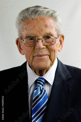 Photo: Portrait of happy old man Portrait of happy old man