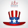 4 of July celebration hat icon.