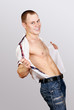 Photo: Young man in seductive pose Young man in seductive pose