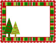 Vector: Christmas Stripped Frame Christmas Stripped Frame