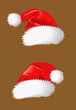 Vector: Two christmas hats Two christmas hats