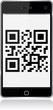 Smart phone display qr code