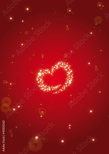 Vector: Abstract background heart stardust red Abstract background heart stardust red