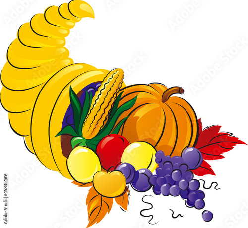 Vector: Horn of Plenty for Thanksgiving Horn of Plenty for Thanksgiving