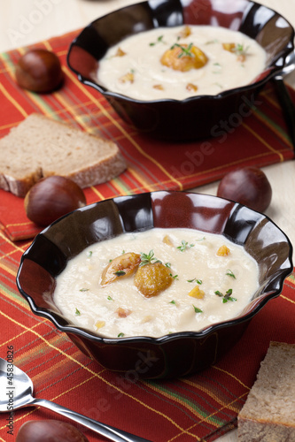 Photo: Chestnut Kohlrabi Soup Chestnut Kohlrabi Soup