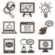 Vector internet and technology icons