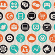 seamless pattern with internet icons