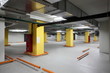 grey parking whith colored elements