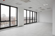 white brand new interior of office