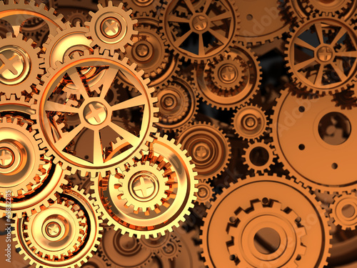 Photo: Golden gears Golden gears