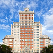 Edificio Espana, a big Skyscraper in Plaza Espana, Madrid