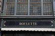 roulette sign at building facade