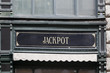 jackpot sign at buildig facade