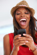 Enjoying a very funny text