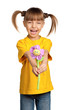 Girl with flower