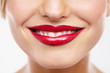 Luscious red lips