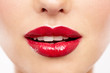 Plump ruby lips