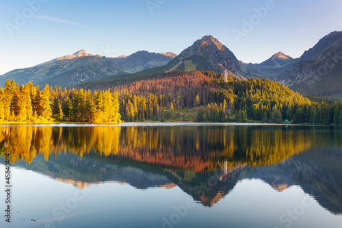 Photo: Slovakia Mountain Lake in Tatra - Strbske Pleso Slovakia Mountain Lake in Tatra - Strbske Pleso
