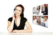 Woman talking on the phone