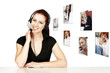 Woman talking on the phone