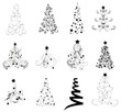 Set Christmas Trees