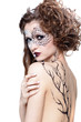Foto: model with skew bodyart model with skew bodyart
