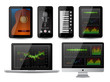 Vector: Isolated gadgets with with inphographics elements Isolated gadgets with with inphographics elements
