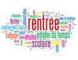 Nuage de Tags "RENTREE" (scolaire vive la rentrée des classes)