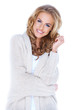 Casual dressed sexy woman with beautiful smile