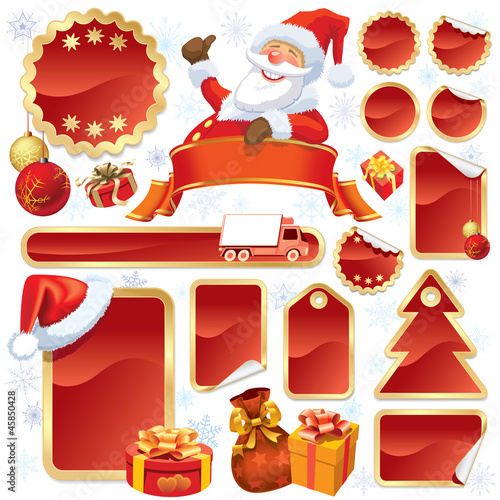 Vector: Red Christmas sale Red Christmas sale