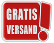 !-Schild rot quad GRATIS VERSAND