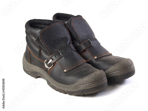 Photo: A pair of safety boots A pair of safety boots