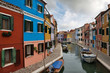 burano island near venice, italy