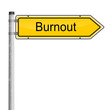 Schild Burnout