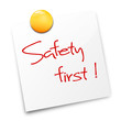 Zettel Safety first