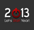 Vektor: new year 2013 starts new year 2013 starts