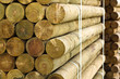 Pallet of fencing posts