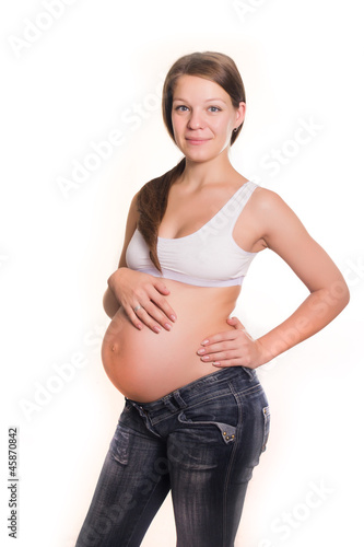 Photo: beautiful young pregnant woman beautiful young pregnant woman