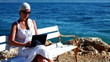Video: At sea with laptop At sea with laptop