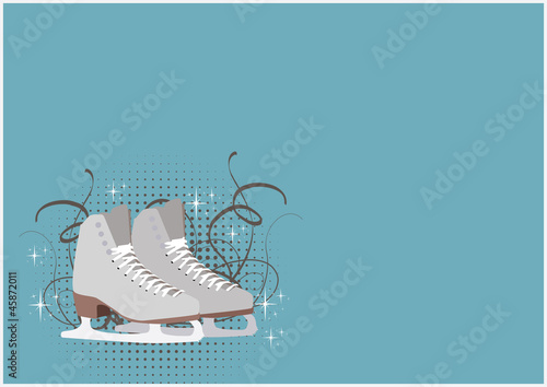 Illustration: Skate background Skate background