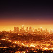 Los Angeles illuminated at night