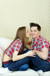 Happy amorous couple