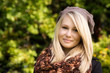 Beautiful Teen in front of Autumn Trees