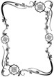Vector flower frame