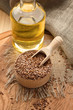 Linseed oil and flax seeds