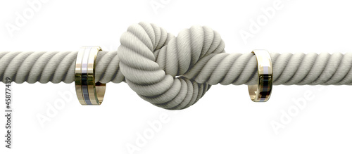 Illustration: Tie The Knot With Wedding Rings Tie The Knot With Wedding Rings