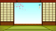 traditional Japanese house with space for text